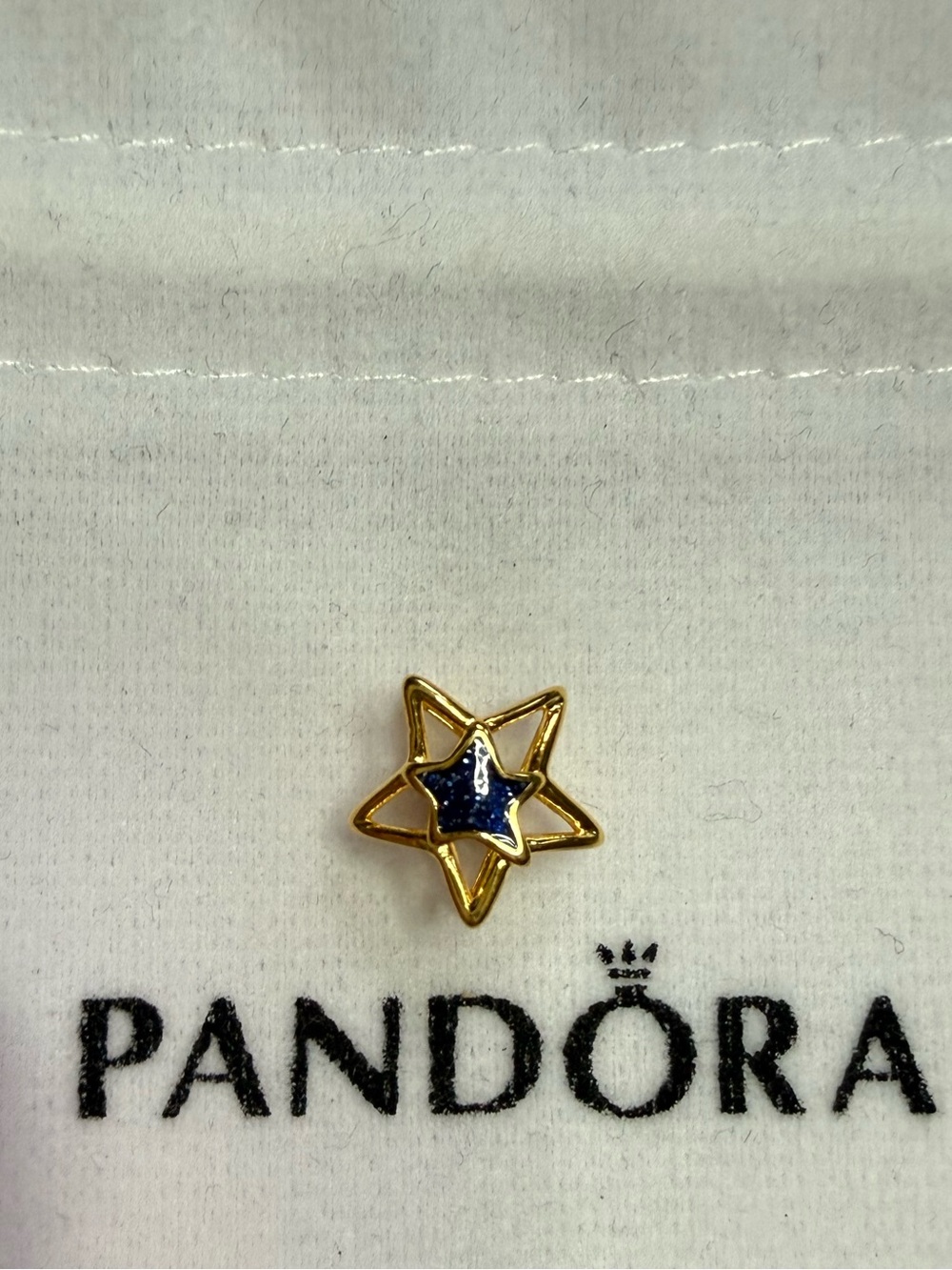 Pandora Gold Star Openwork Charm